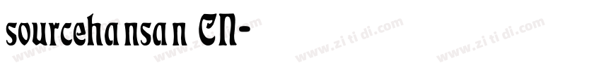 sourcehansan CN字体转换
